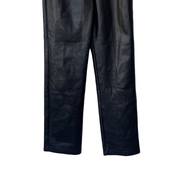 Aritzia Pants Size 4 Wilfred The Melina Pant Black Faux Leather Straight Grunge - Picture 6 of 12
